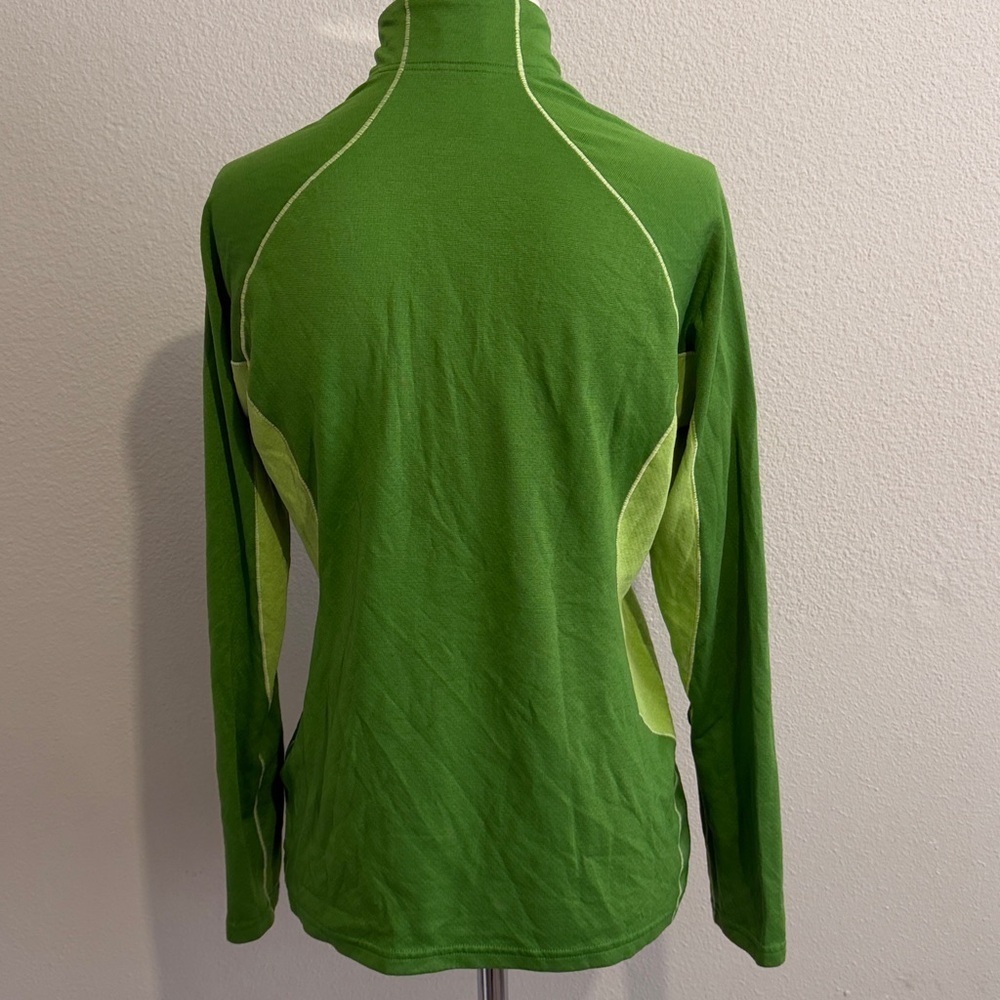 Patagonia Capilene 3 Women’s Medium 1/2 Zip Green Base Layer Top Shirt Outdoor - Picture 5 of 6